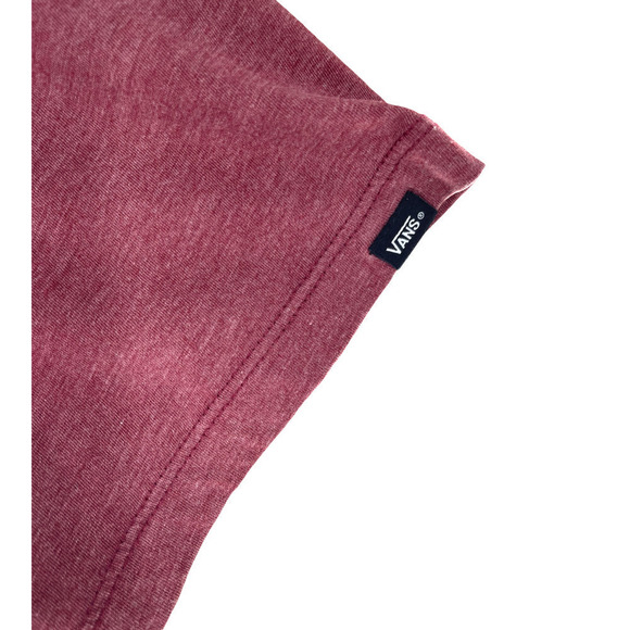 VANS CLASSIC DARK RED T SHIRT WITH FRONT LOGO - Picture 4 of 5